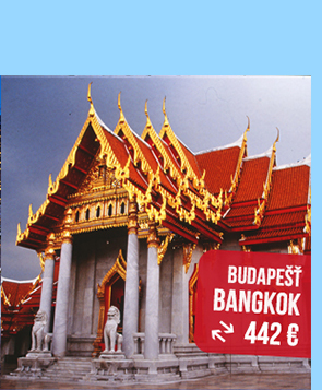Akciová spiatočná letenka Budapešť – Bangkok 442 €