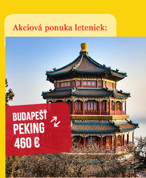 Spiatočná letenka Budapešť - Peking už od 460 €
