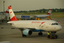 lietadlo spoločnosti Austrian Airlines