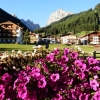 [Z Passo Pordoi na Sella Group pod Piz Boe]