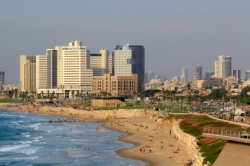 pláž v Tel Avive