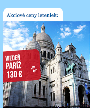 Spiatočná letenka z Viedne do Paríža za 130 €