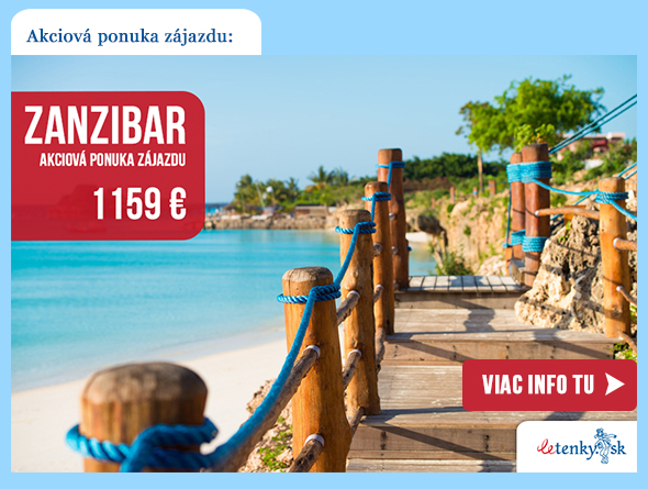 Last minute ponuka kompletného zájazdu na Zanzibar za 1 159€