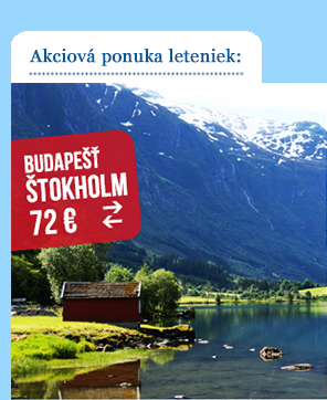 Spiatočná letenka Budapešť – Štokholm 72 €