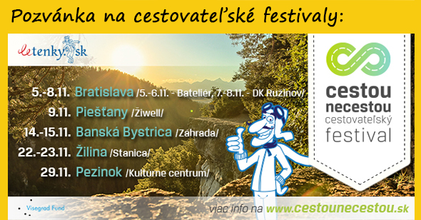 Pozývame vás na jesennú sériu cestovateľských festivalov Cestou necestou, ktorých sme mediálnym partnerom.