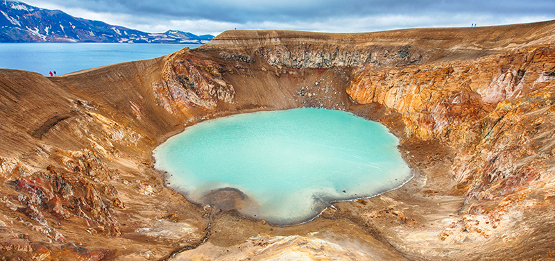 Askja sopecnz krater na Islande