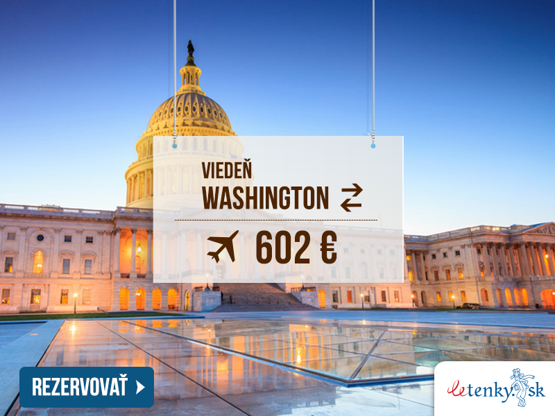 Viedeň – Washington 602 €