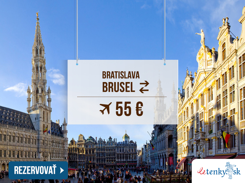 Obojsmerná letenka Bratislava – Brusel od 55 €