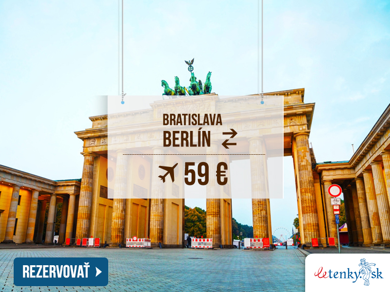 Obojsmerná letenka Bratislava – Berlín od 59 €