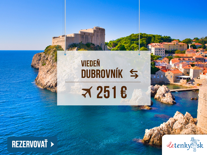 Obojsmerná letenka Viedeň – Dubrovník 251 €