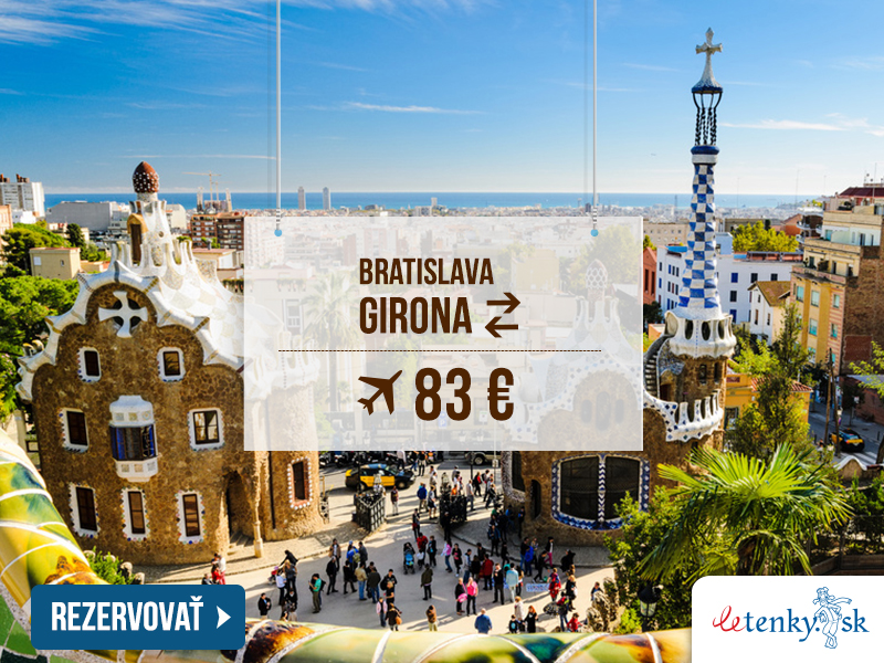 Spiatočná letenka Bratislava – Barcelona (Girona) od 83 €